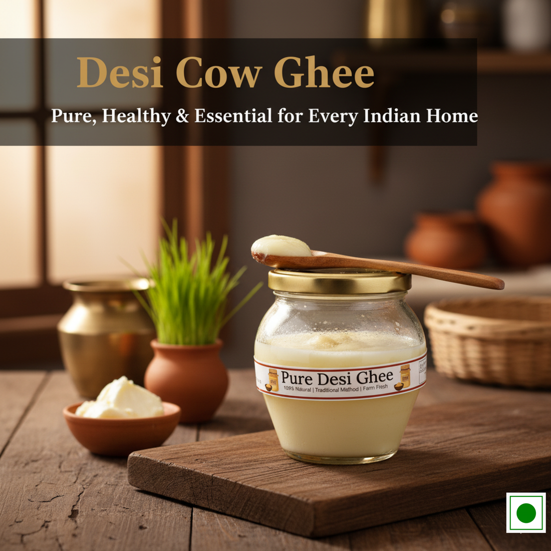 Desi Cow Ghee – Pure, Healthy & Essential for Every Indian Home