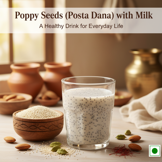Poppy Seeds (Posta Dana) with Milk – A Healthy Drink for Everyday Life