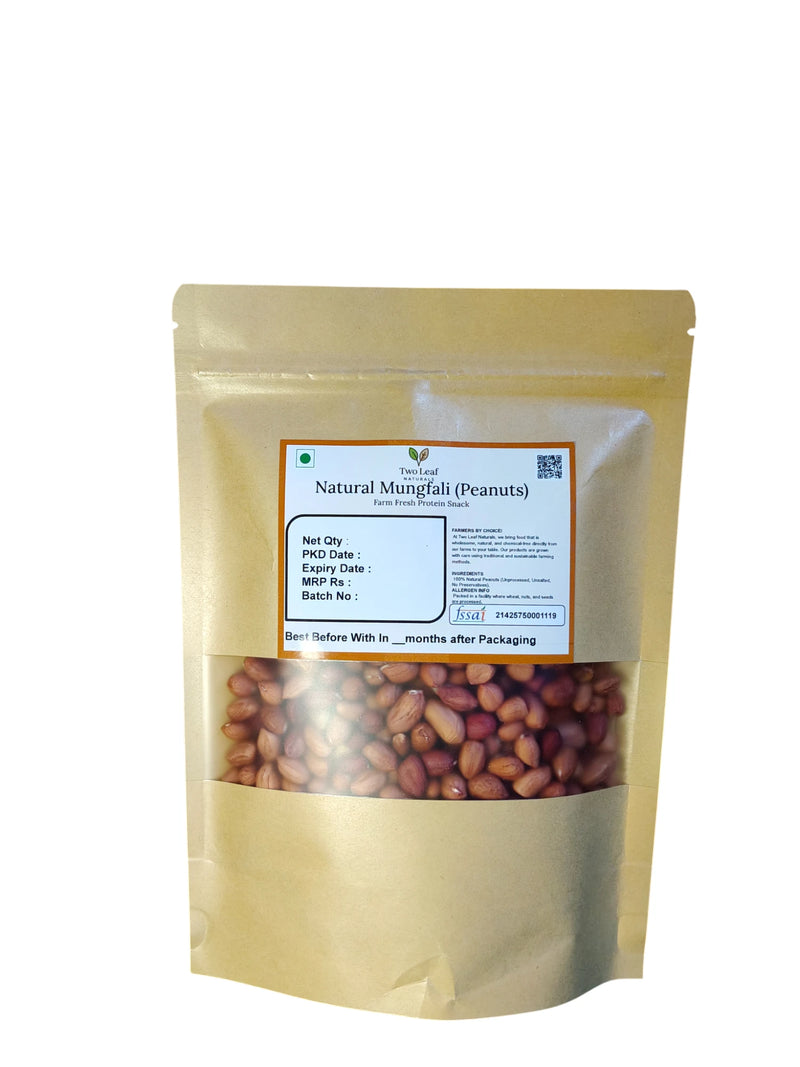 Natural Mungfali (Peanuts without Shell) – Farm Fresh Protein Snack | Two Leaf Naturals