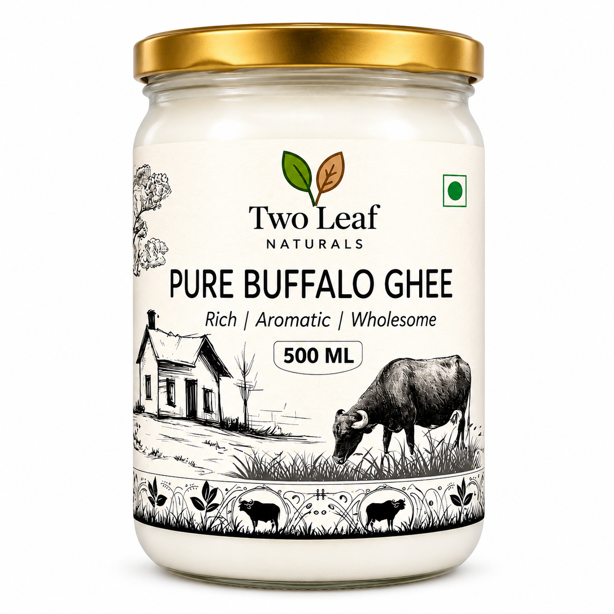 Premium A2 Buffalo Ghee | Pure Desi Bilona Ghee | Chemical-Free & Farm Fresh