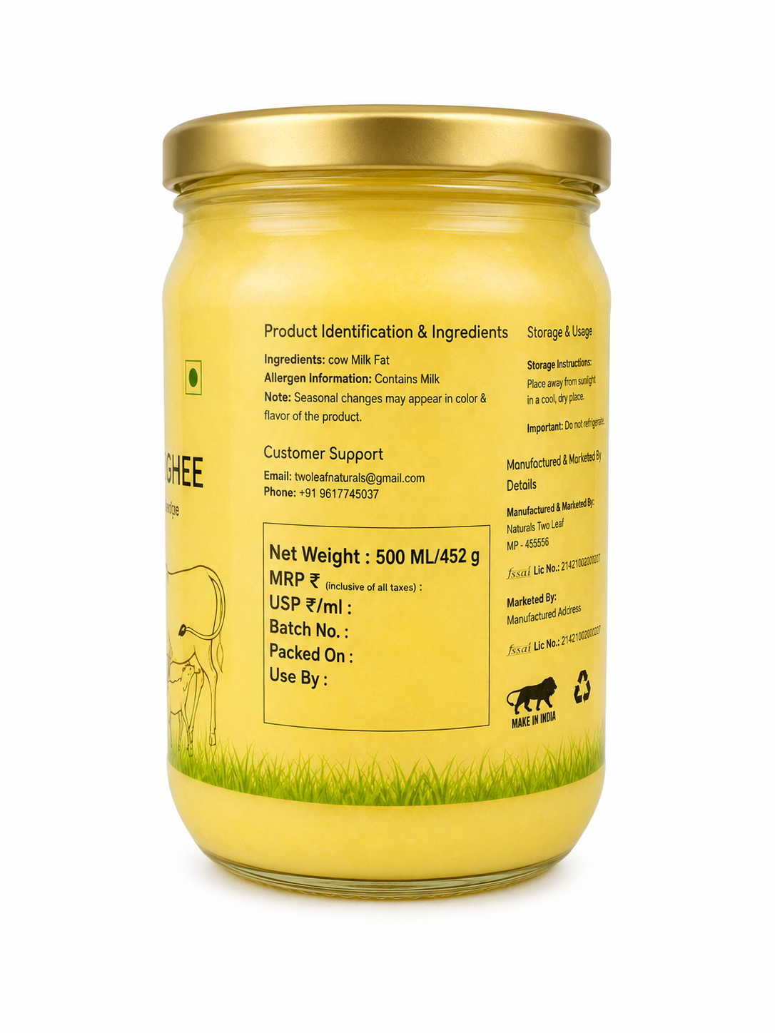 Pure Desi Cow Ghee – 100% Natural & Authentic