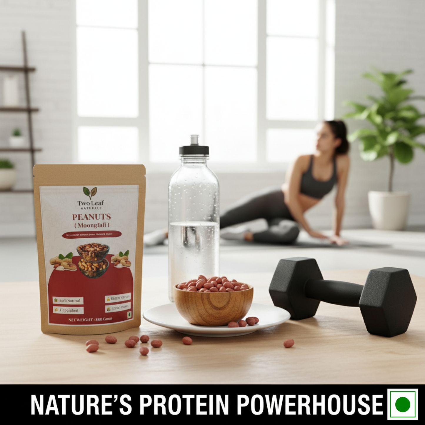 Natural Mungfali (Peanuts without Shell) – Farm Fresh Protein Snack | Two Leaf Naturals