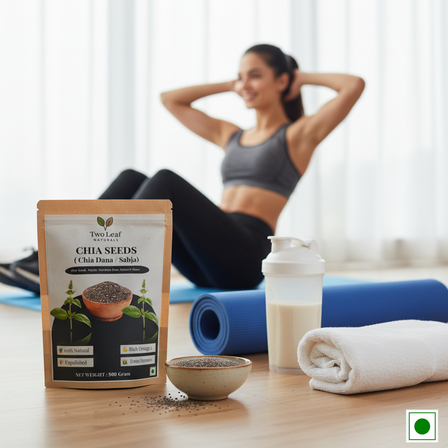 Two Leaf Naturals Chia Seeds | 100% Natural & Raw | Superfood for Weight Loss, Energy & Digestion