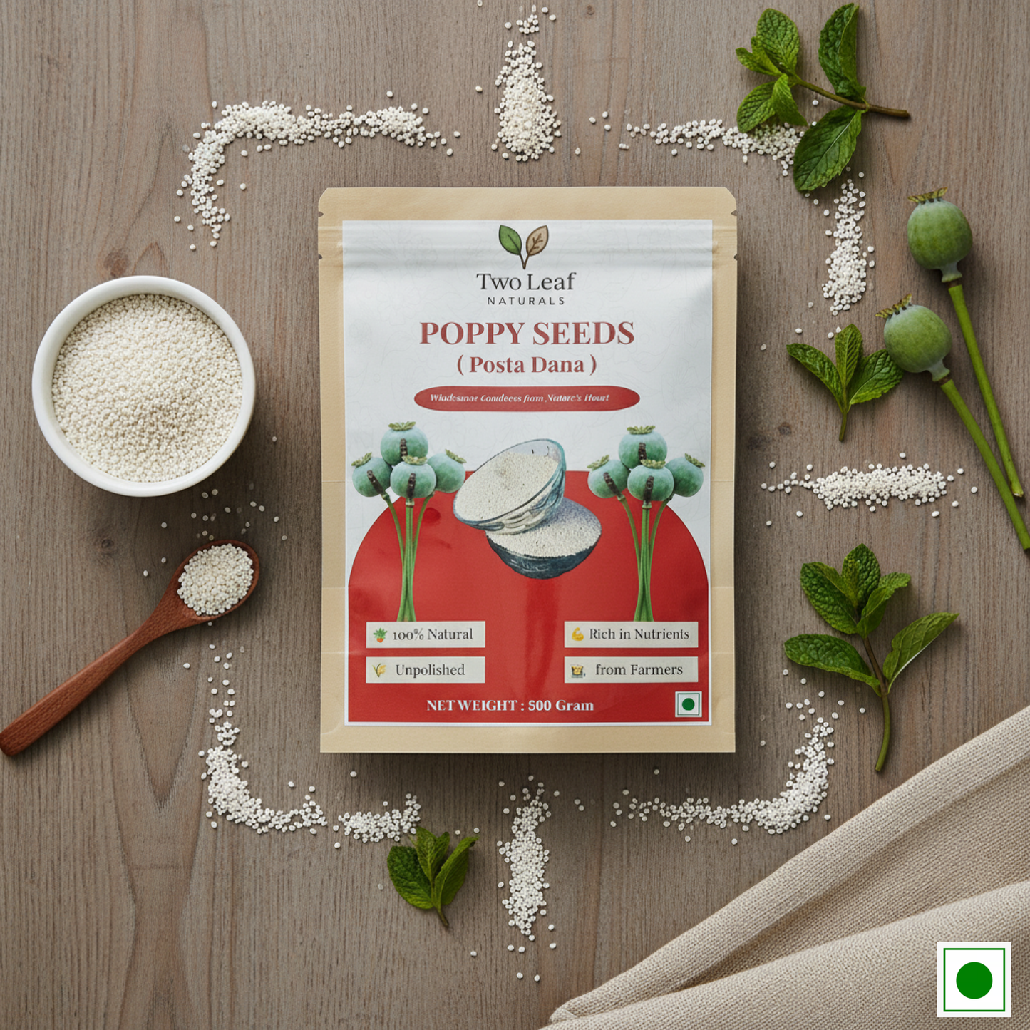 Posta Dana | Khaskhas | Poppy Seeds | Natural White Posta Dana